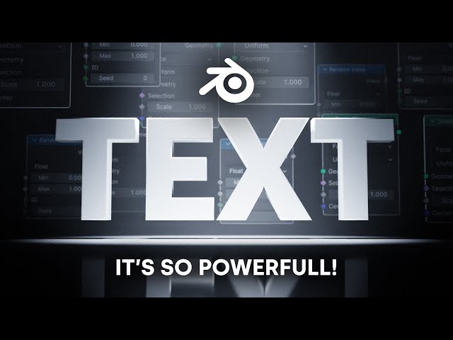 This Text Tool in Blender is Insane!