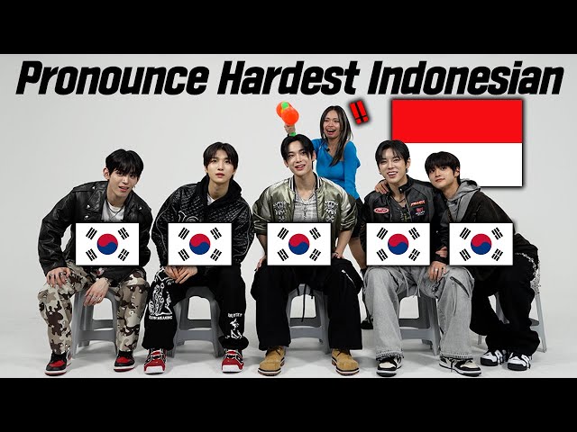 Handsome Koreans Try To Pronounce Hardest Indonesian Words!!! l FT. NOWADAYS  (나우어데이즈)