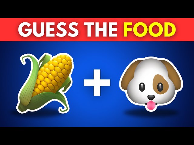 Guess the FOOD by Emoji 🍔🍟 | Emoji Quiz