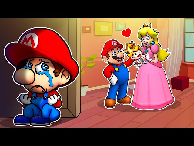 The Abandoned Child - Sad Story But Happy Ending| Funny Animation | The Super Mario Bros. Movie