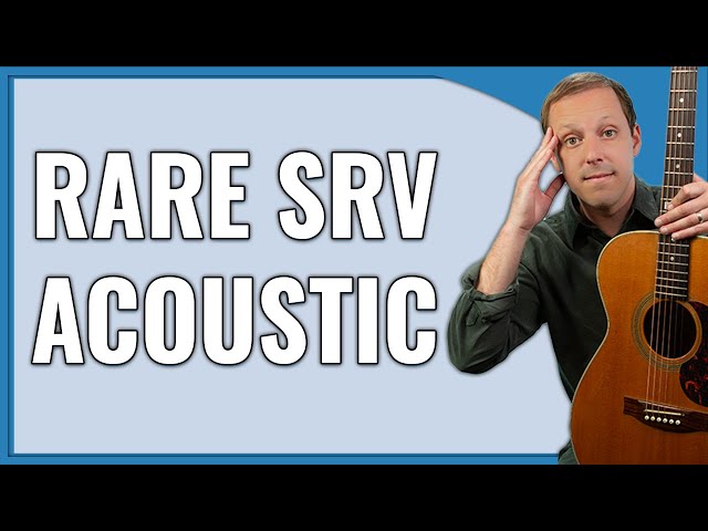 Rare Stevie Ray Vaughan Acoustic (Blues Guitar Lesson)