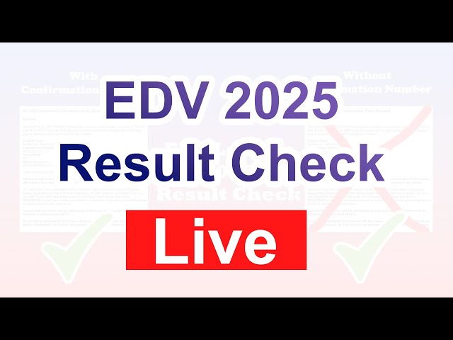EDV 2025 Result Check / Live