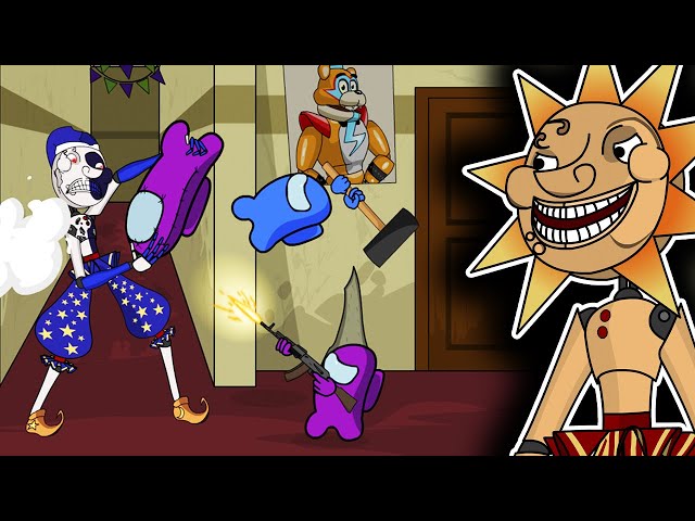 AMONG US vs. DAYCARE | Sun or Moon | FNAF Security Breach | Five Nights at Freddy's | Animation