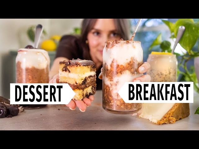 OVERNIGHT OATS - dessert flavors (made healthy for breakfast)