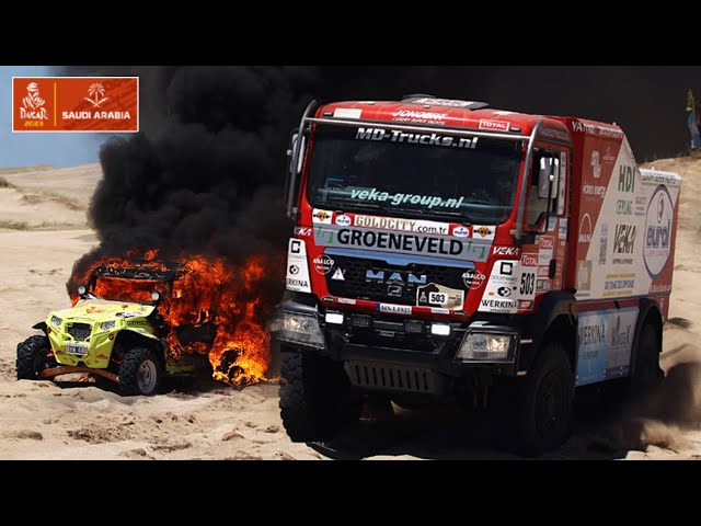 Rally Dakar 2023 | MEJORES MOMENTOS | TRUCKS ACCIDENTS AND BEST MOMENTS