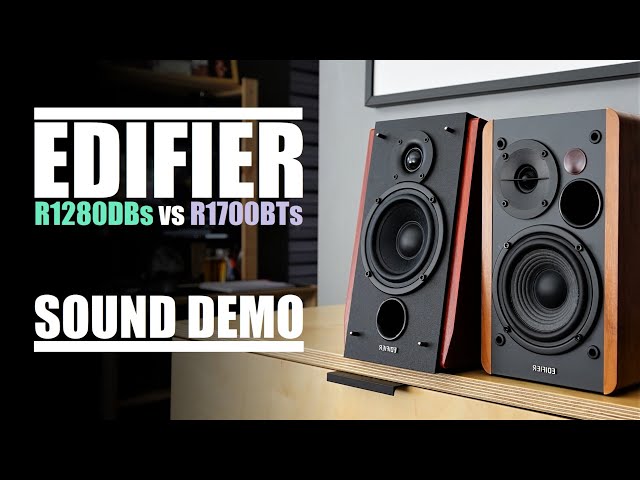 Edifier R1280DBs  vs  Edifier R1700BTs  ||  Sound Comparison