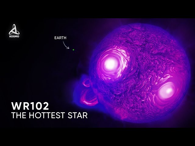 WR102. A star that is 200,000 degrees hotter than the Sun.