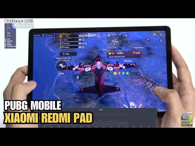 Xiaomi Redmi Pad test game PUBG 2024 | Helio G99