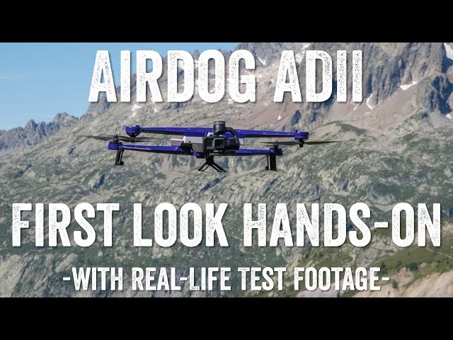 AIRDOG ADII Sports Tracking Drone FIRST LOOK!