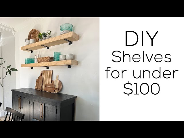 DIY Floating Shelves for Whitney's Dining Room!