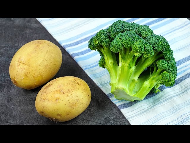 I never get tired of cooking broccoli with potatoes like this! Easy and healthy dinner recipe.