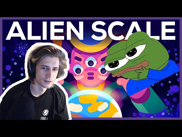XQC REACTS to What Do Alien Civilizations Look Like? The Kardashev Scale by Kurzgesagt