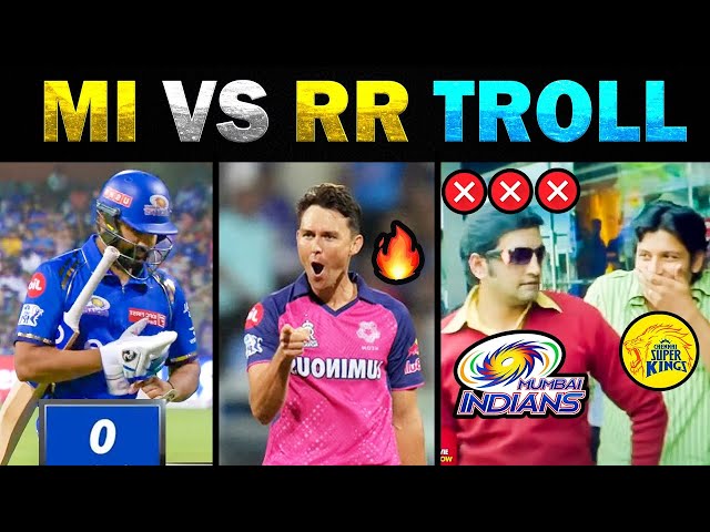 MI VS RR IPL TROLL 2024 🤣 Rohit Sharma Duck Out 🤣 Full Match Highlights -TODAY TRENDING #rohitsharma