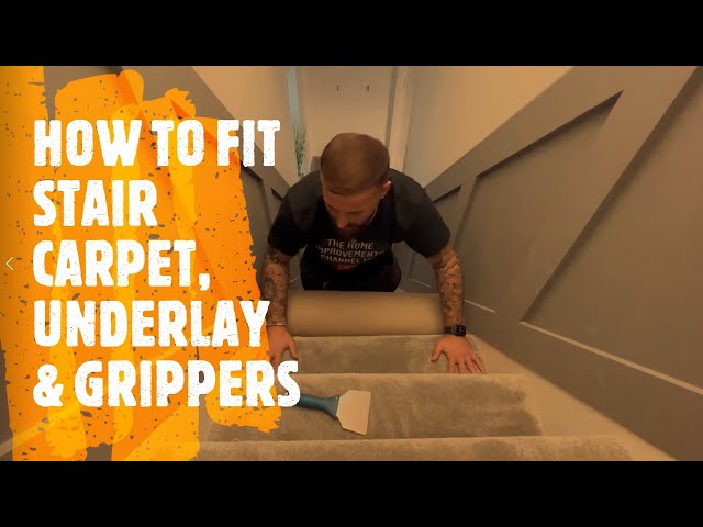 HOW TO FIT CARPET ON STAIRS, UNDERLAY AND GRIPPERS #staircarpet #carpetfitting #homeimprovement