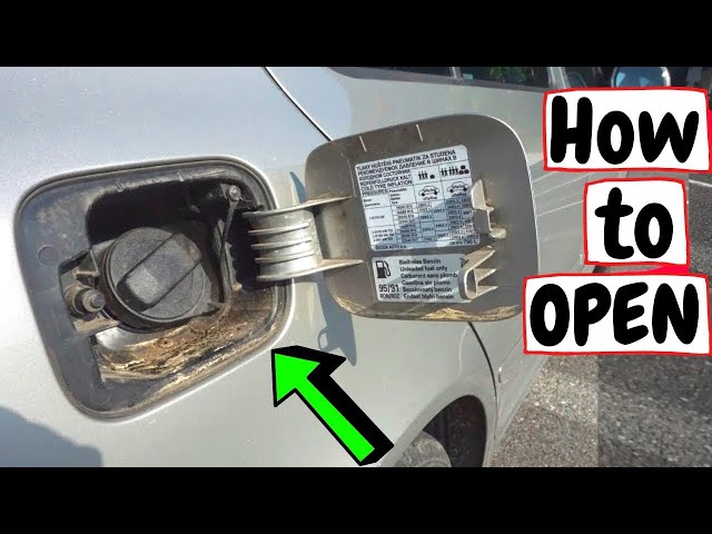 How to open petrol cap?🚘Fuel tank button opening – Skoda Octavia Fuel Door (Fabia, Rapid, Superb)