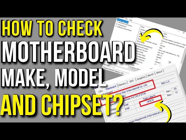 How To Check Motherboard Model Make and Chipset