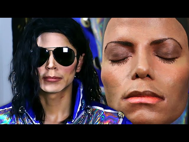 Michael Jackson Impersonator Summons the Ghost Of Michael Jackson Using A Michael Jackson Mask