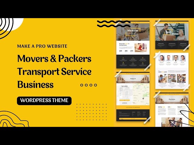 Home Moving & Logistic Service Business Website | Transport, Movers & Packers Service Theme | WeMove