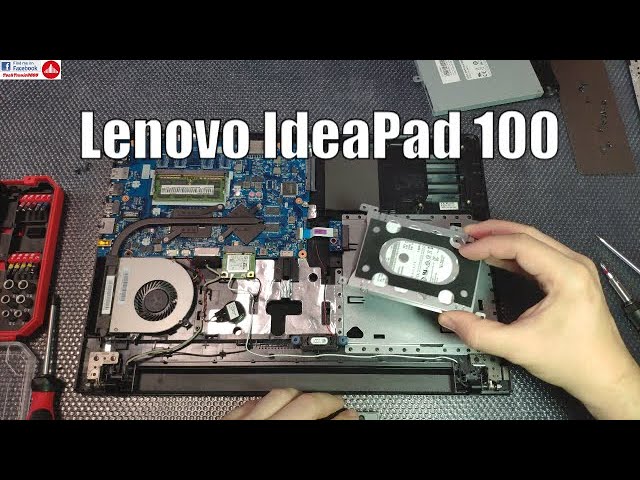 Lenovo Ideapad 100-15IBD Disassembly, Keyboard Removal, SSD Upgrade, Battery Remove