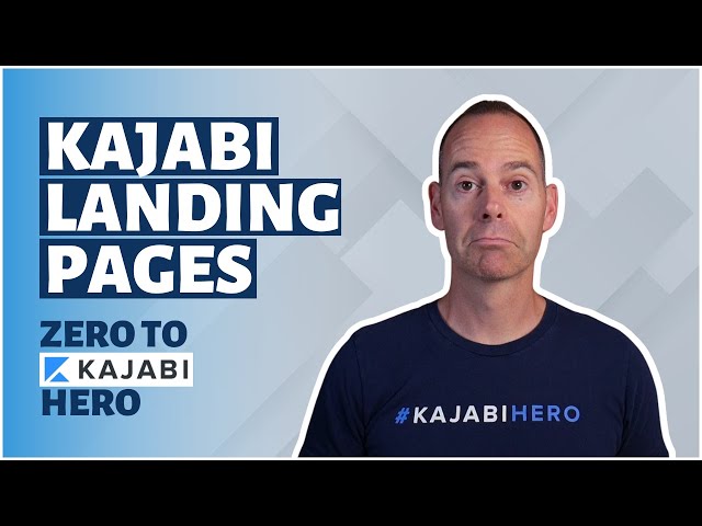 How To Create A Landing Page In Kajabi - Less Is More (Day 4 of 30) Zero To Kajabi Hero