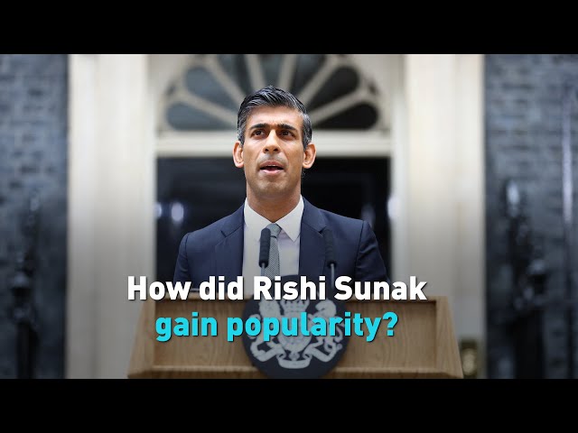 How did Rishi Sunak gain popularity?
