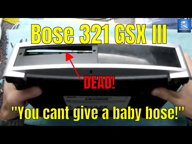 Bose 321 GSX III Teardown and DVD replacement