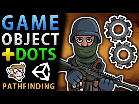 Game Objects with Unity DOTS Pathfinding! (ECS mixed with MonoBehaviour)