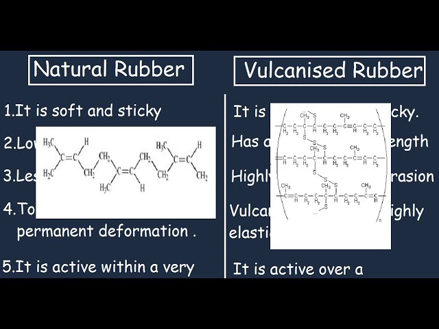 Natural Rubber vs Vulcanized Rubber |2min Differences and Comparison|