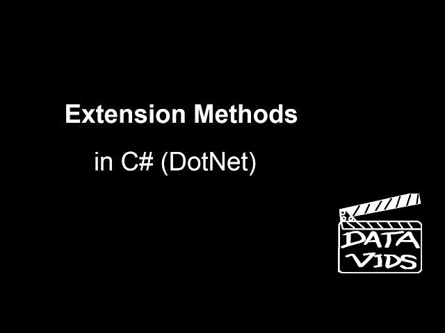 Extension Methods in C# (DotNet)