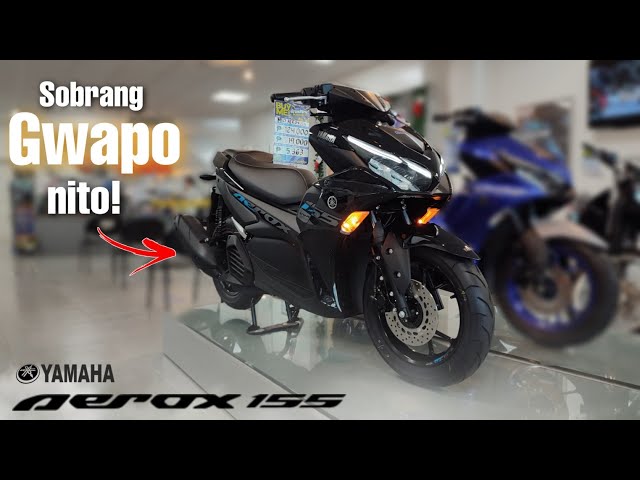 2023 New Yamaha Mio Aerox 155. Color Glossy black. Sobrang Astig nito 🤯 Price, Specs, features.