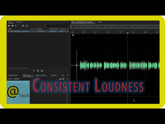 Get Consistent Loudness in Audio