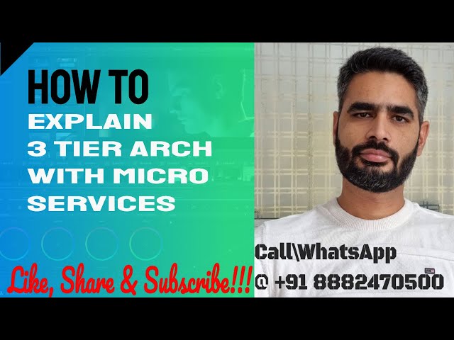 How to explain 3 Tier Architecture with Micro Services