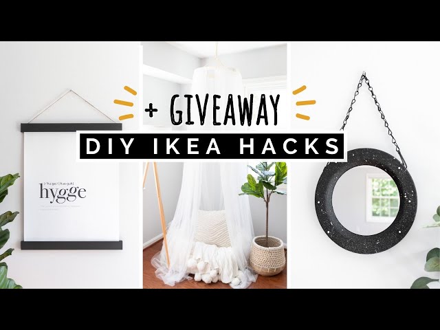 DIY IKEA HACKS + GIVEAWAY! | AFFORDABLE DIY IKEA UPCYCLE + EASY DIY HOME DECOR FOR 2020