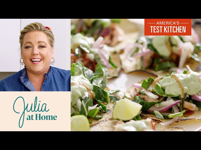 How to Make Salmon Tacos and Lemon-Lime Ice | Julia at Home