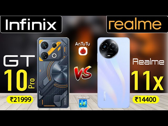 Infinix Gt 10 pro vs Realme 11x  | #6100+vs8020#  #realme11xx #antutu #geekbench #gt10pro