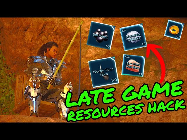 LATE GAME RESOURCES HACK!!! Black Pearl! Wooly Rhino Horn! Absorbent Substrate!!
