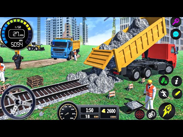 Build City Excavator Crane Simulator - Highway Vehicles Builder Construction - Android GamePlay #2