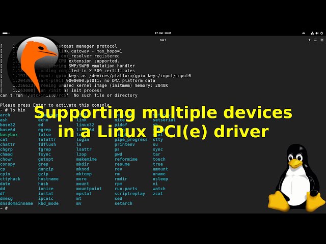 Supporting multiple devices in a Linux PCI (Express) driver