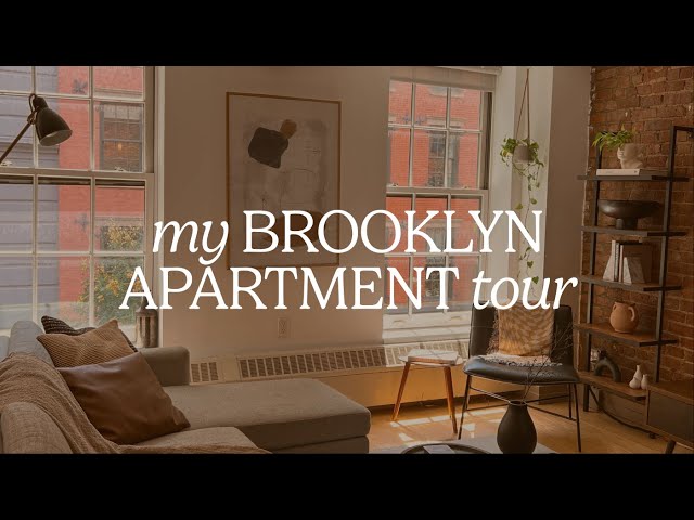 cozy nyc loft apartment tour 🤎 | midcentury, industrial, scandi vibes