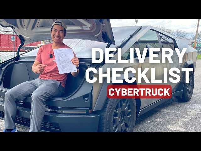 Tesla Cybertruck Delivery Day Checklist - TESBROS