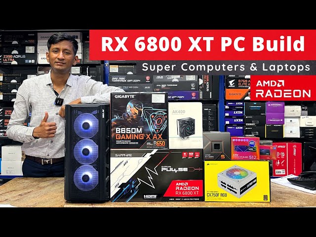 AMD Radeon RX 6800 XT PC Build Under 1.2 lakh Rs | Ryzen 5 7600X  #6800xt