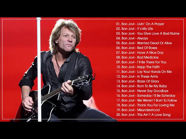 Bon Jovi Éxitos Sus Mejores Canciones - Bon Jovi GRANDES EXITOS Cubierta completa 2018