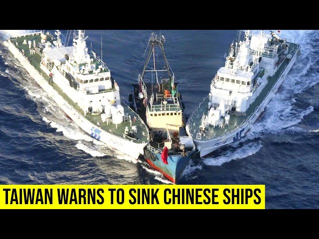 Taiwan drives away Chinese coast guard boat as frontline island tensions rise.