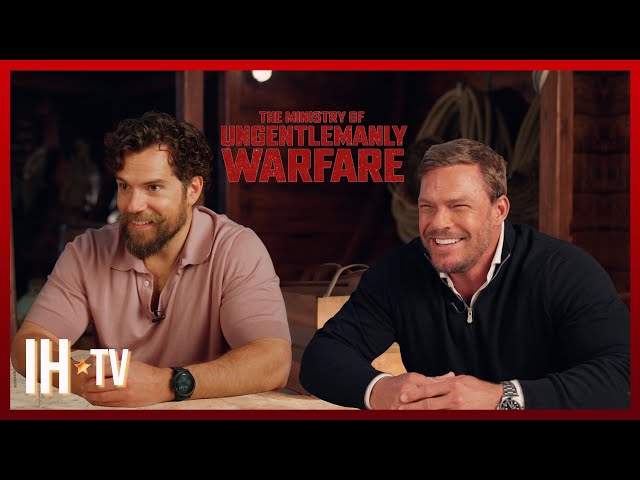 Henry Cavill & Alan Ritchson Interview - The Ministry of Ungentlemanly Warfare (2024)