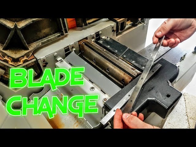 Planer Blade Change HACK!! REMOVE CHIPS FROM PLANER KNIVES.