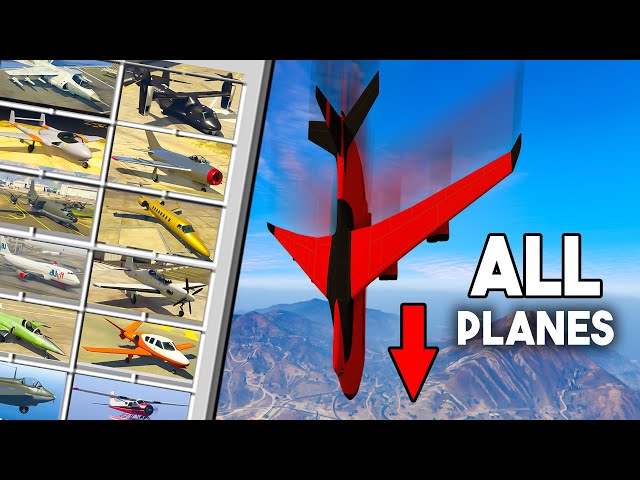 DROPPING ALL PLANES IN GTA 5 (WHICH WILL REACH FIRST?) [8 YEAR SPECIAL]