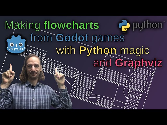 Automating flowcharts with Python magic and Graphviz for a Godot game project - the Python magic