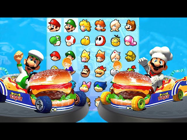 Mario Kart 8 Deluxe - 150cc Mario Chef Vs Luigi Chef (2Player)