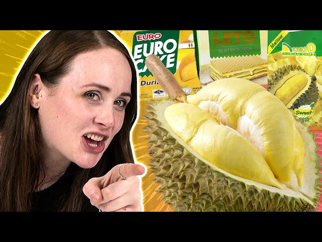 Irish People Try REAL Durian Fruit & Durian Fruit Snacks