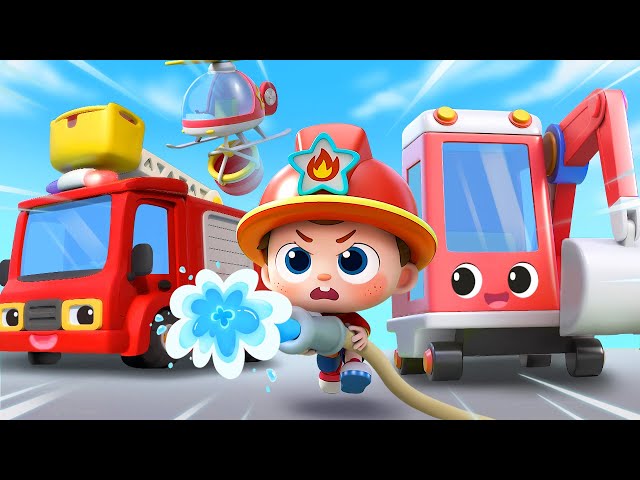 Forest Fire Rescue | Fire Rescue Team | Nursery Rhymes & Kids Songs | BabyBus
